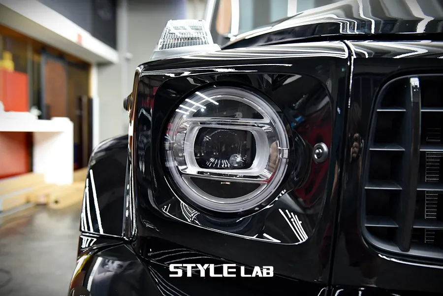 Mercedes-Benz G63 AMGのブラックPPF施工事例|費用目安・仕上がり 施工写真 2-3