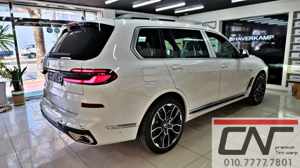 BMW X7 G07 window tinting - BMW X7 Window Tinting Review: HabarCamp Sapphire Bond photo 3