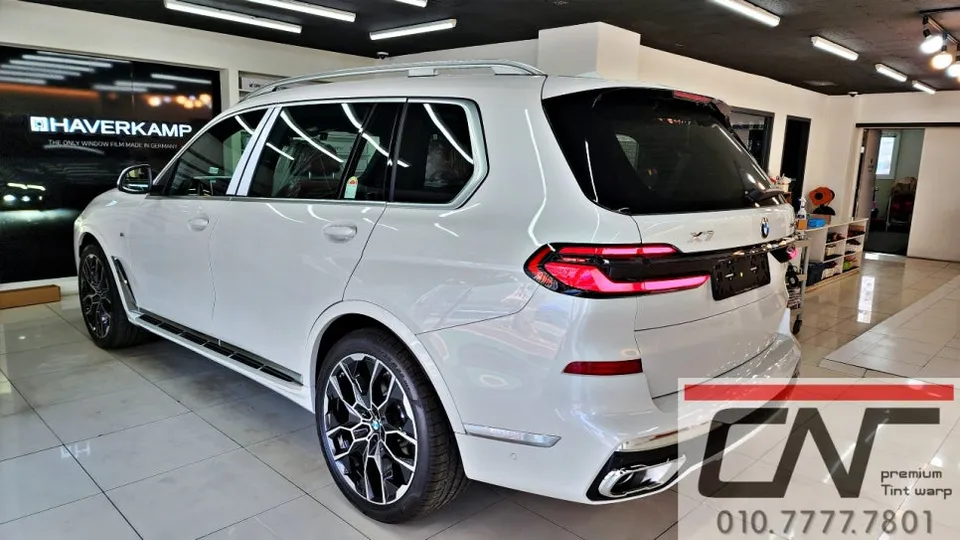 BMW X7 G07 window tinting - BMW X7 Window Tinting Review: HabarCamp Sapphire Bond photo 4