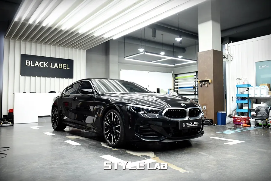 BMW 8 Series vinyl wrap - BMW 8 Series Vinyl Wrap Review: All-Black Chrome Delete photo 3
