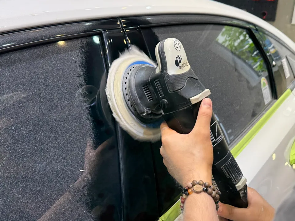 Kia K8のガラスコーティング事例 施工写真 5