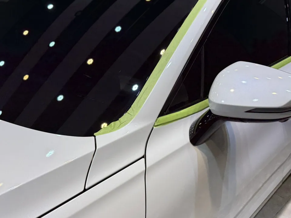 Kia K8のガラスコーティング事例 施工写真 6