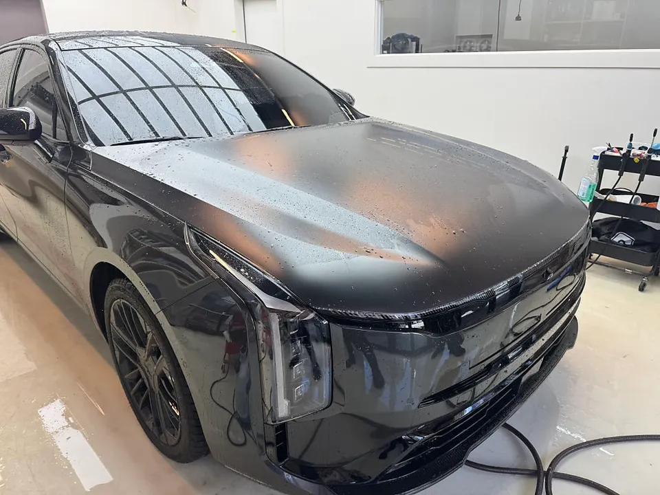 Kia K8の無光PPF施工事例|高級感と保護効果 施工写真 3-3