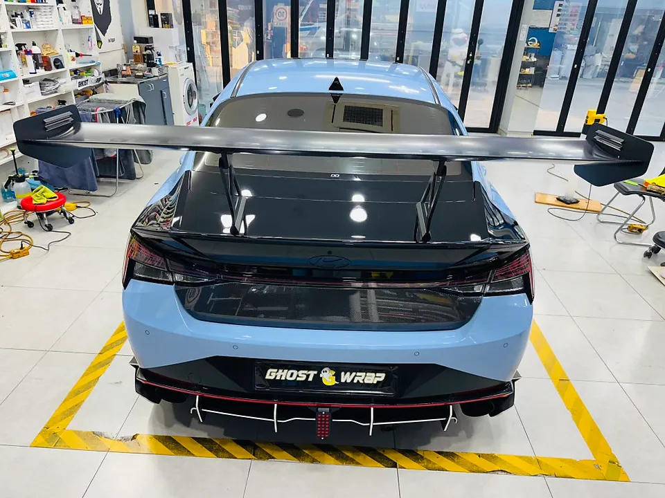 Hyundai Elantra N PPF施工事例｜GTウィング・トランクのカスタム 施工写真 1-2