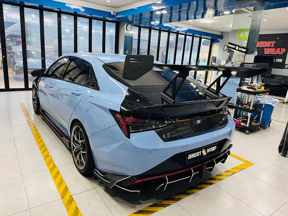 Hyundai Elantra N PPF施工事例｜GTウィング・トランクのカスタム 施工写真 3-2
