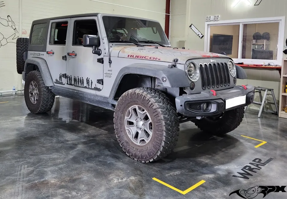 Jeep Wrangler Vinyl Wrap Review: Avery Carmine Red Partial Wrap