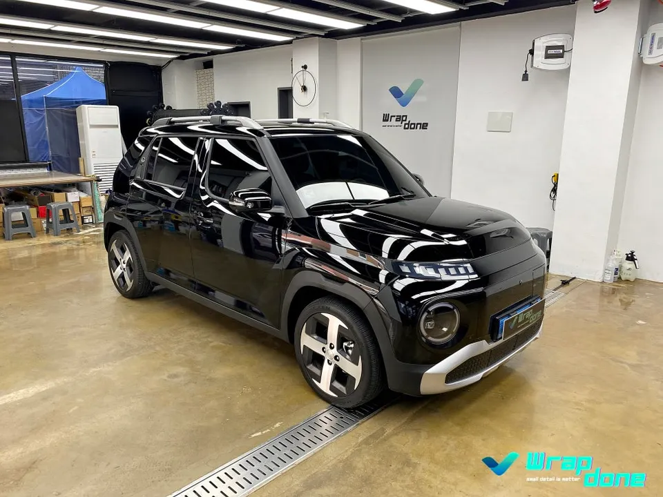 Hyundai Casper Electricのカーラッピング事例｜費用目安・仕上がり 施工写真 1-1