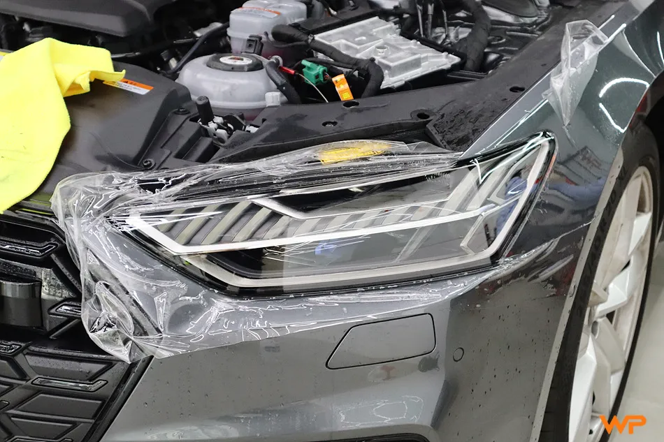 Audi A7 PPF施工事例|ヘッドライト・実費用目安 施工写真 3-3