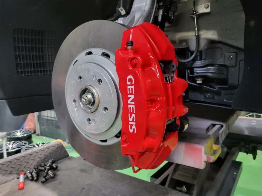 Genesis GV80 Coupeのホイールリペア・塗装事例 施工写真 3-2