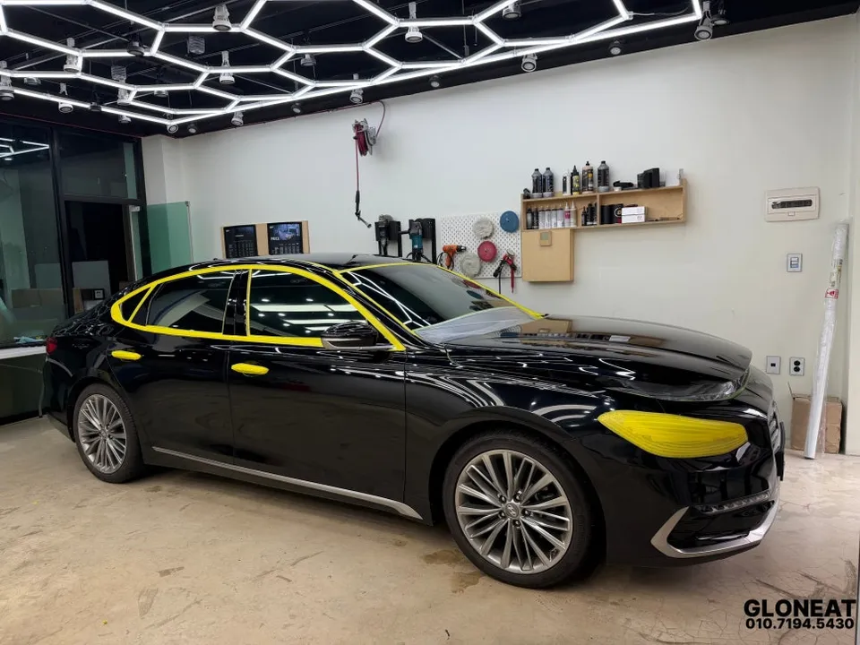 Hyundai Grandeur IGのガラスコーティング事例|費用目安・仕上がり 施工写真 2-1