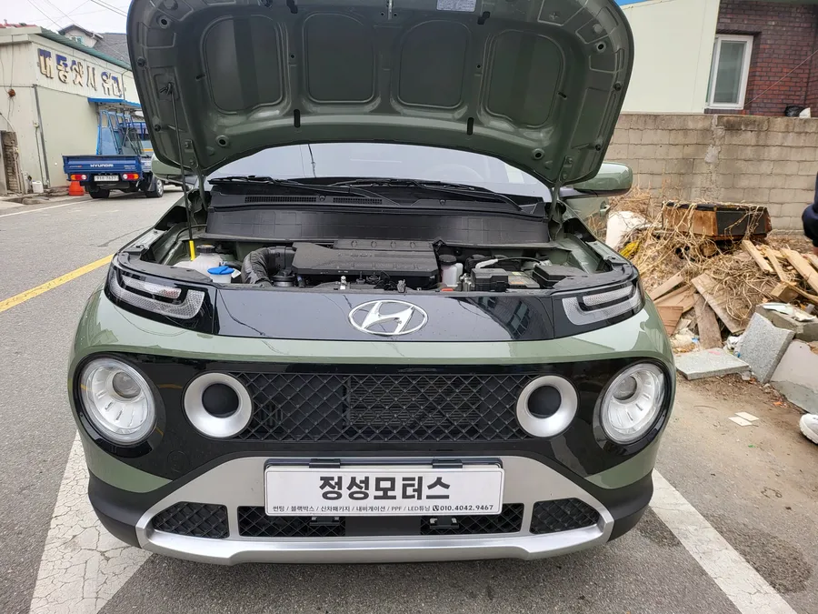 Hyundai Casper lighting upgrade installation result