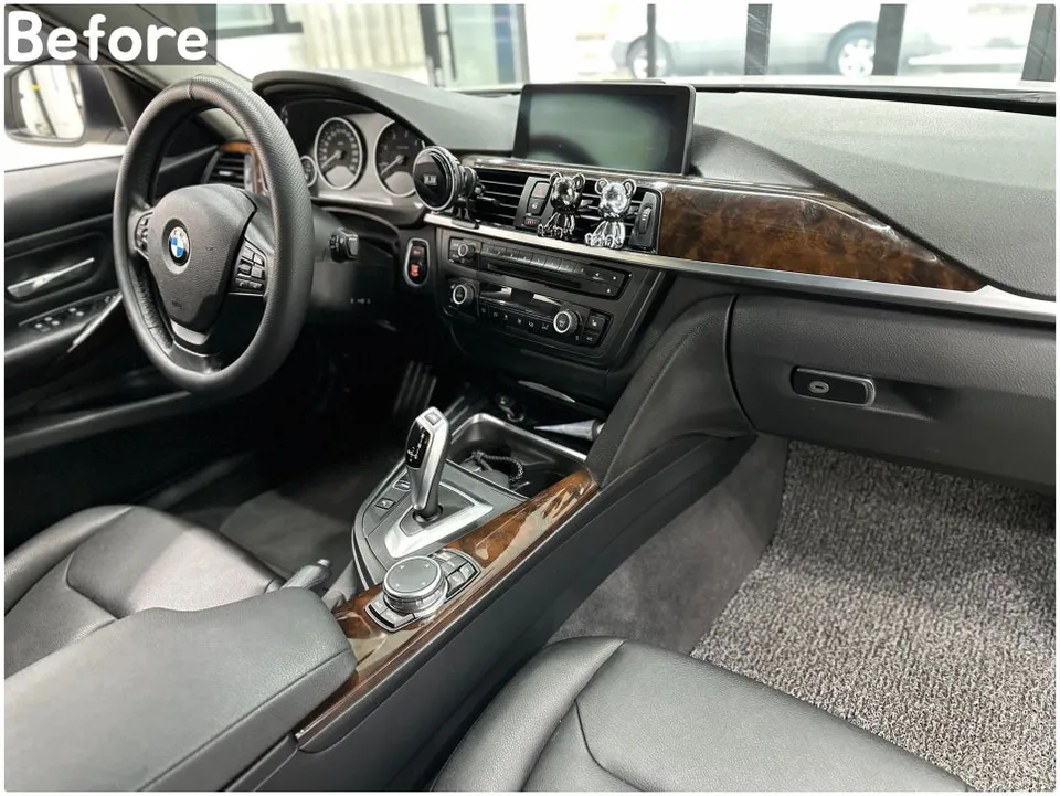 BMW 3 Series F30のカーラッピング事例｜内装ドレスアップ 施工写真 3-1