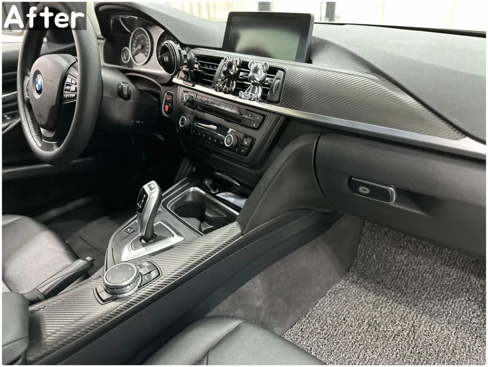 BMW 3 Series F30のカーラッピング事例｜内装ドレスアップ 施工写真 1-2