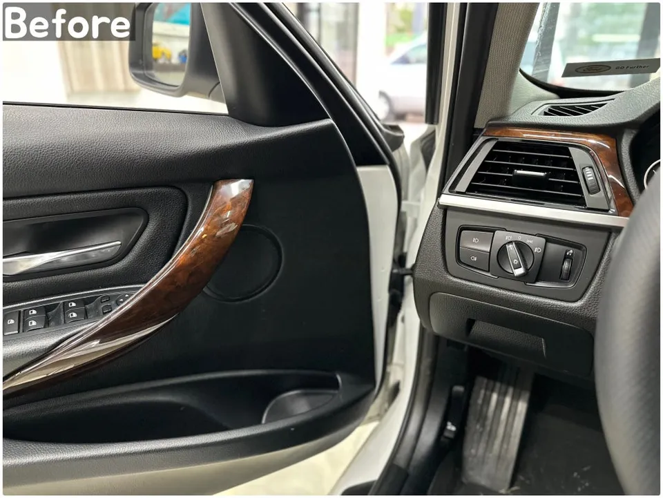 BMW 3 Series F30のカーラッピング事例｜内装ドレスアップ 施工写真 1-3