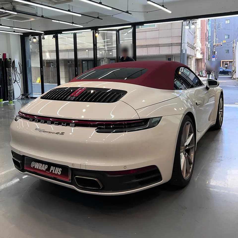 ポルシェ911のカーラッピング事例|リキッドタングステン 施工写真 3-1