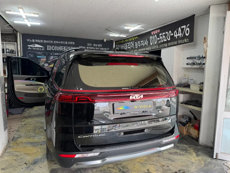 Kia Carnival KA4 ambient lighting installation result