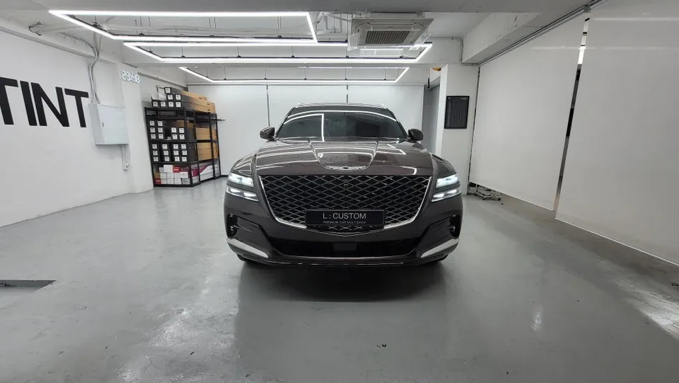 Genesis G80のカーフィルム施工事例|費用目安と仕上がり 施工写真 3-2