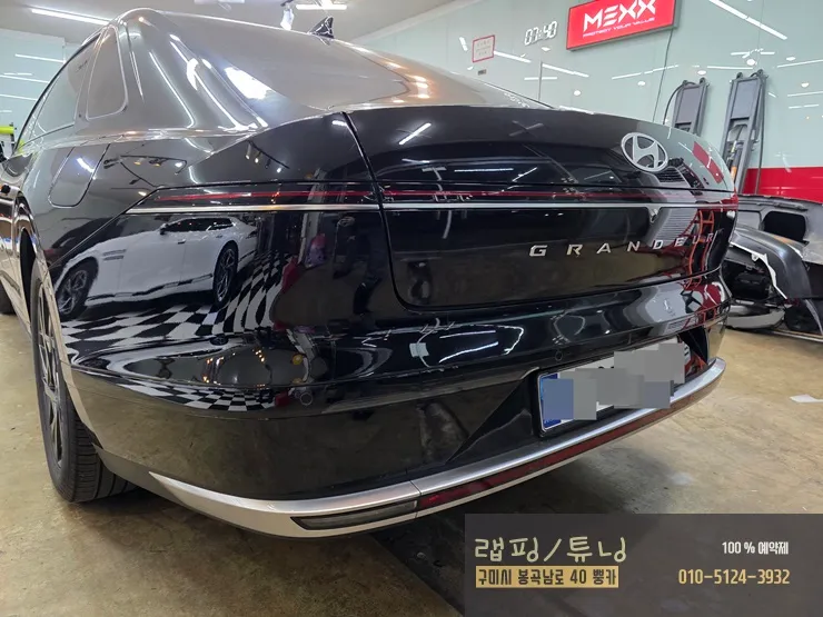 Hyundai Grandeur GN7のカーラッピング事例|費用目安・仕上がり 施工写真 2-2