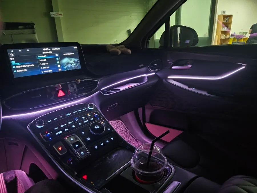 Hyundai Santa Fe TM ambient lighting - Hyundai Santa Fe TM Ambient Lighting Review: Cost & Results photo 3