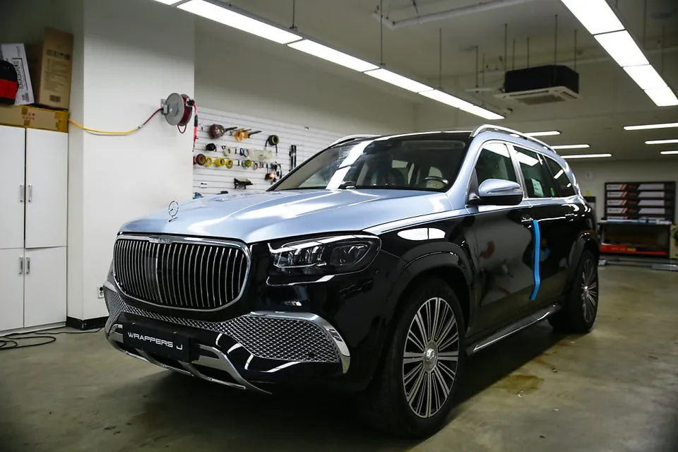 Mercedes-Benz GLSのカーラッピング事例｜費用目安・仕上がり 施工写真 2-3