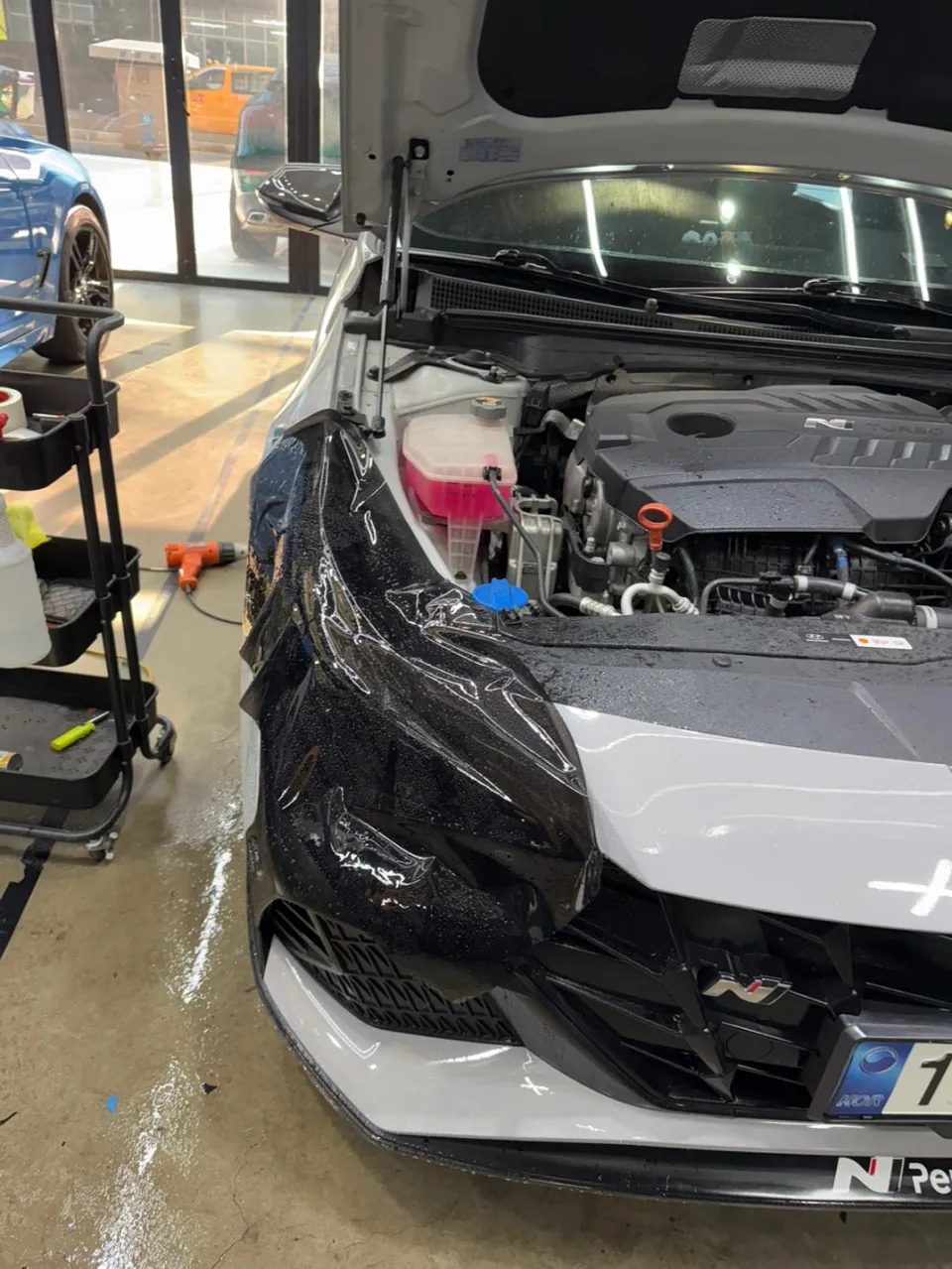 Hyundai Elantra Nのカーラッピング事例｜費用目安・仕上がり 施工写真 1-3