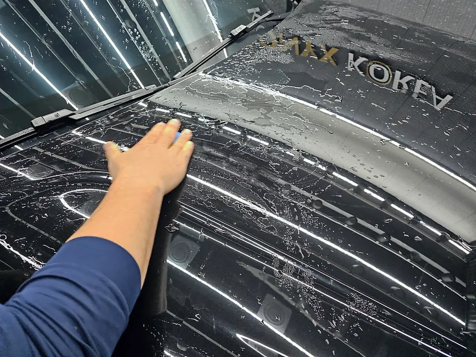 Land Rover Range Rover Vogueのガラスコーティング事例 施工写真 3