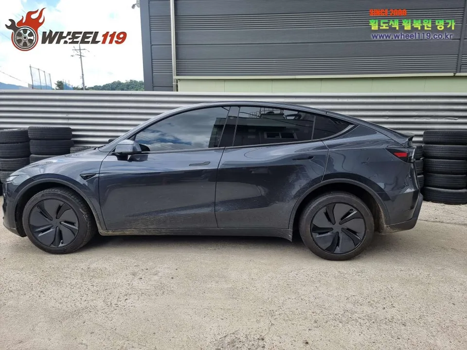 Tesla Model Yのホイールリペア・塗装事例 施工写真 6
