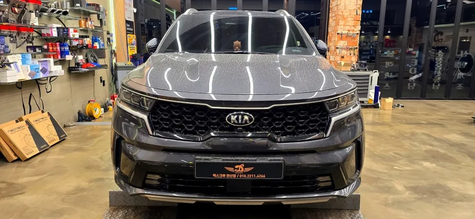Kia Sorento MQ4 body kit installation result