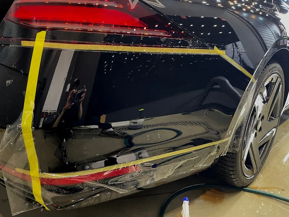 Genesis G90 PPF施工事例｜保険再施工の注意点 施工写真 1-3