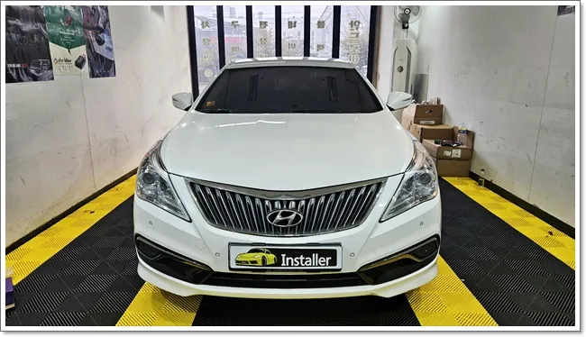 Hyundai Azera android system installation result