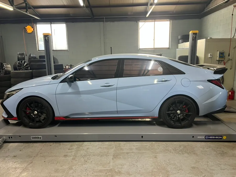 Hyundai Elantra CN7 wheel repair installation result
