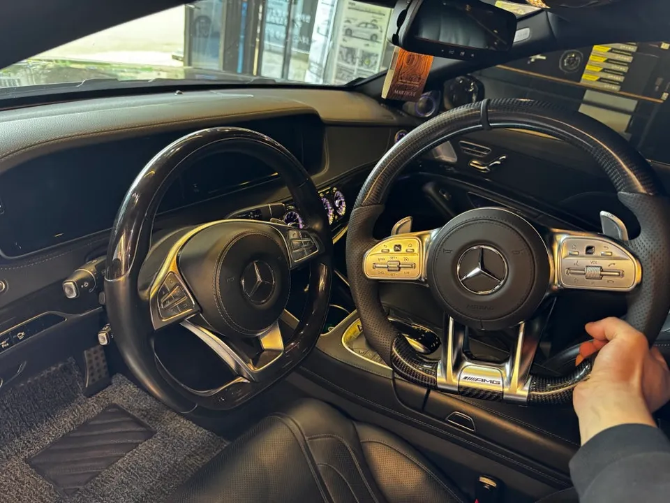 Mercedes-Benz S-Class W222 Steering Wheel Customization Review photo 4