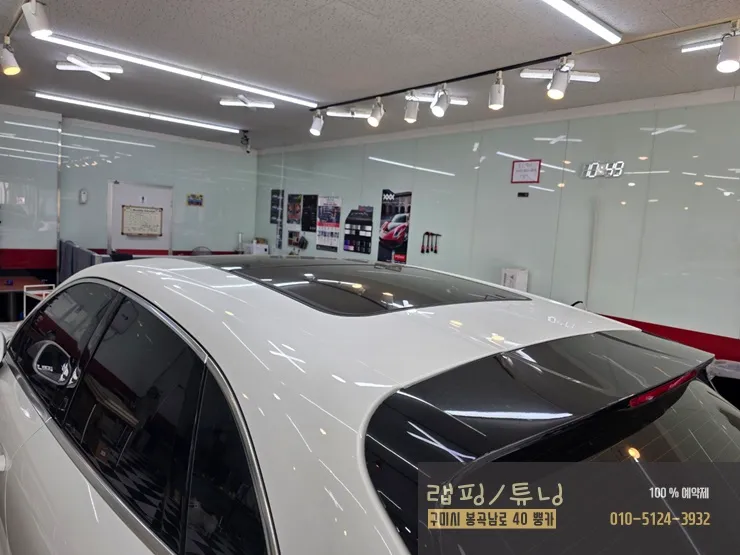 ポルシェ マカン ガラスコーティング事例|韓国での施工 施工写真 2-1