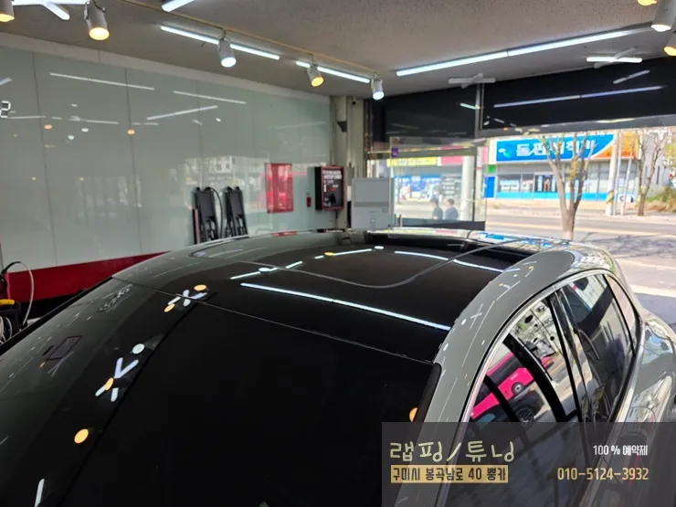 ポルシェ マカン ガラスコーティング事例|韓国での施工 施工写真 3-2