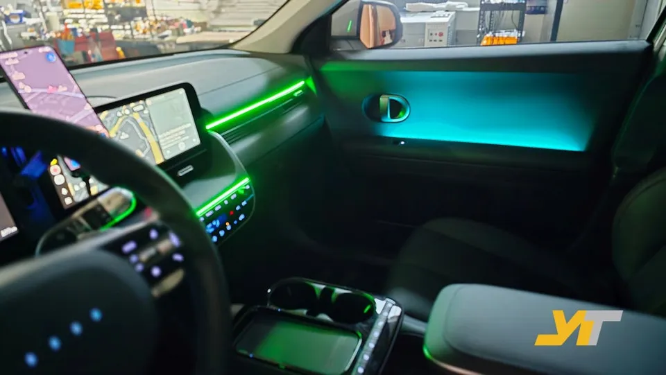 Hyundai IONIQ 5 ambient lighting installation result