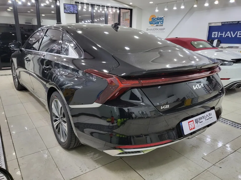 Kia K8のカーラッピング事例|クローム除去とPPF施工 施工写真 1-2
