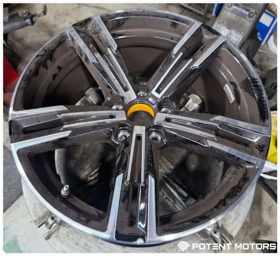 BMW 3 Series wheel repair installation result