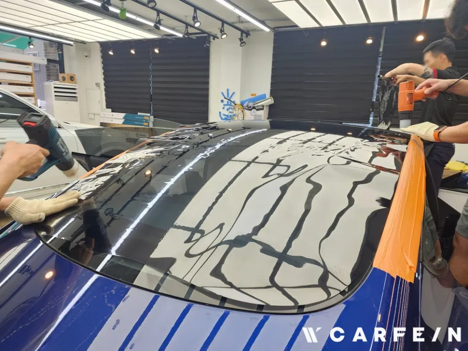 Tesla Model 3 new car package installation result