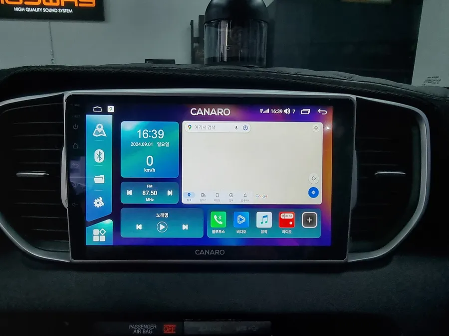 Kia Sportage QLのAndroid Auto・CarPlay取付事例 施工写真 1-2