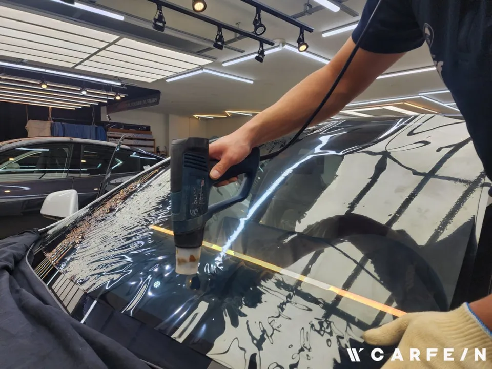 Tesla Model Yのカーフィルム施工事例|費用目安・仕上がり 施工写真 2-2