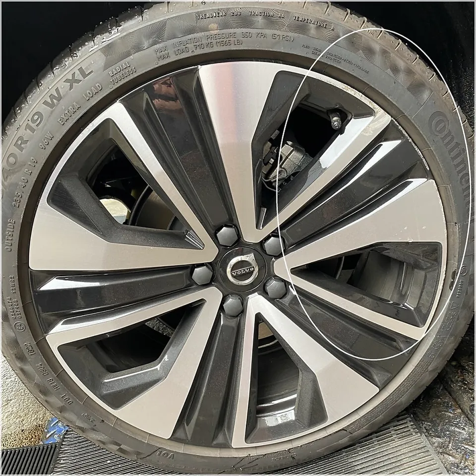 Volvo S60 Wheel Repair Review: 3mm Deep Scratch Restoration photo 2