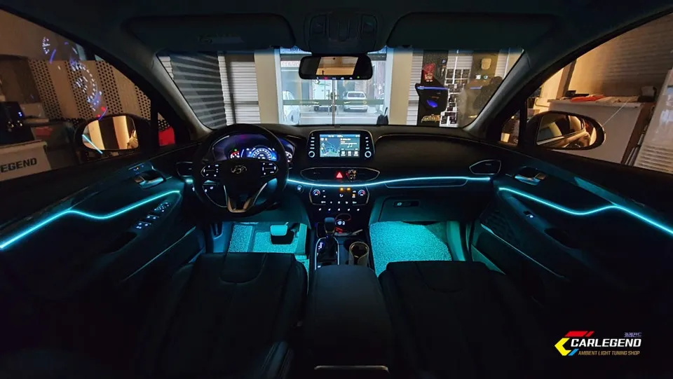 Hyundai Santa Fe TM Ambient Lighting Review — Enhanced Night Driv photo 4