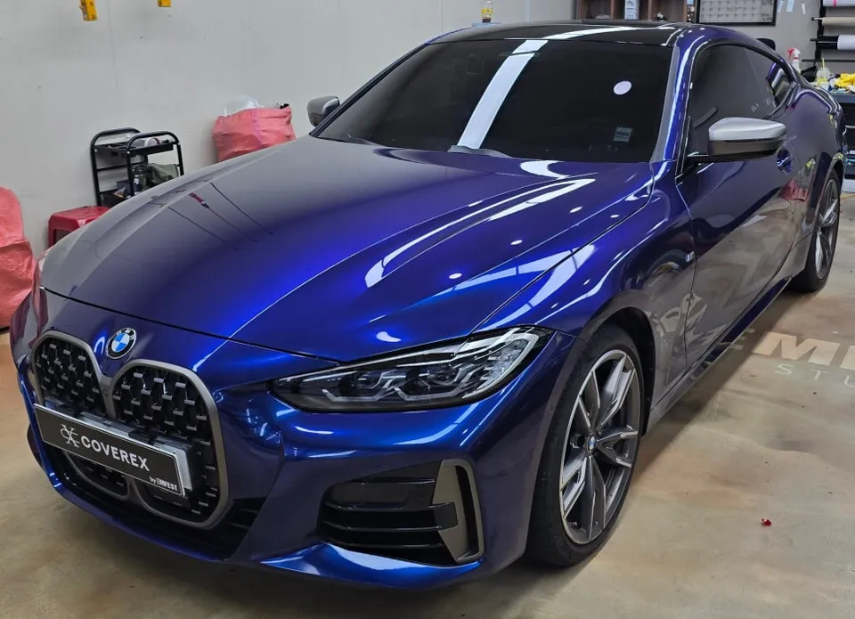 BMW 4 Seriesのカーラッピング事例|費用目安・仕上がり 施工写真 1-2