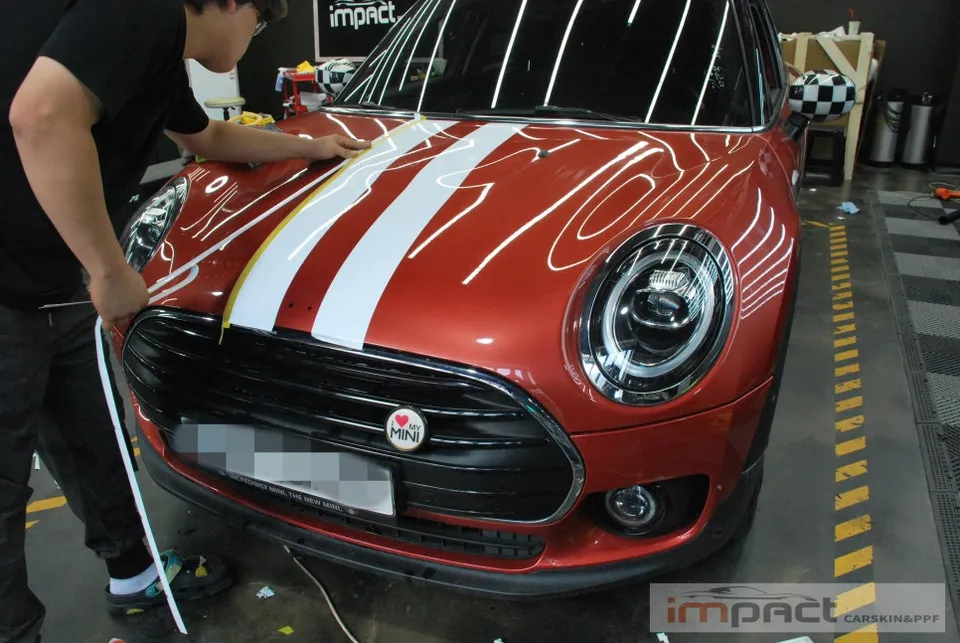 MINI Clubmanのカーラッピング事例｜バイパーライン施工 施工写真 1-2
