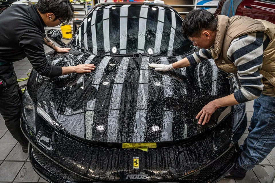 Ferrari 296 GTS PPF施工事例|傷・飛び石対策 施工写真 3-1
