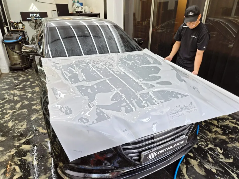 Genesis G80 PPF施工事例：韓国での実例と費用目安 施工写真 3-2