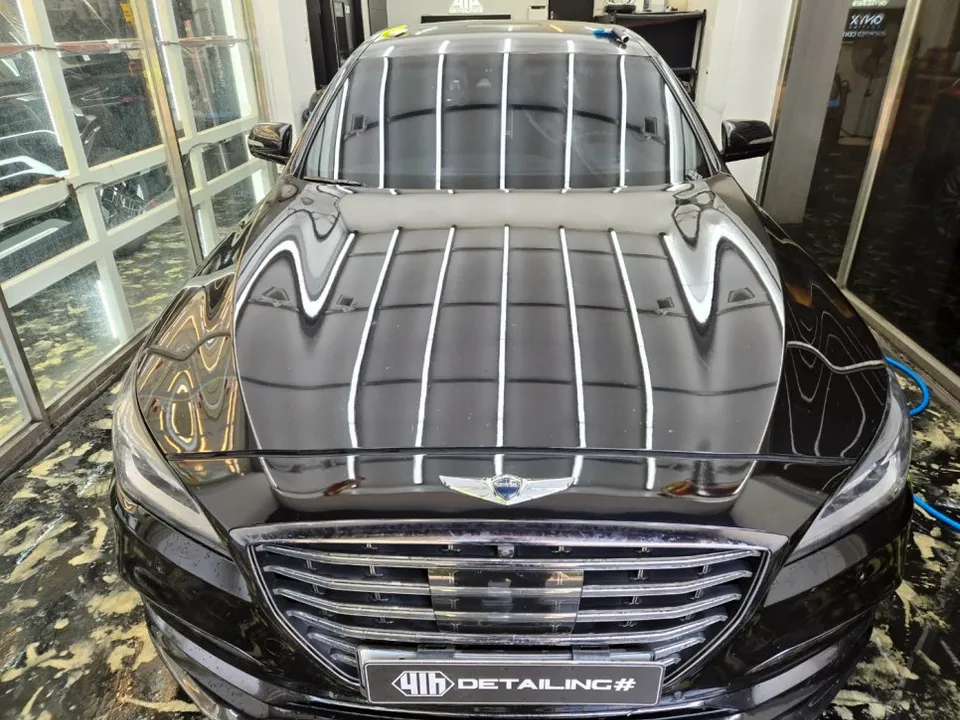 Genesis G80 PPF施工事例：韓国での実例と費用目安 施工写真 2-3