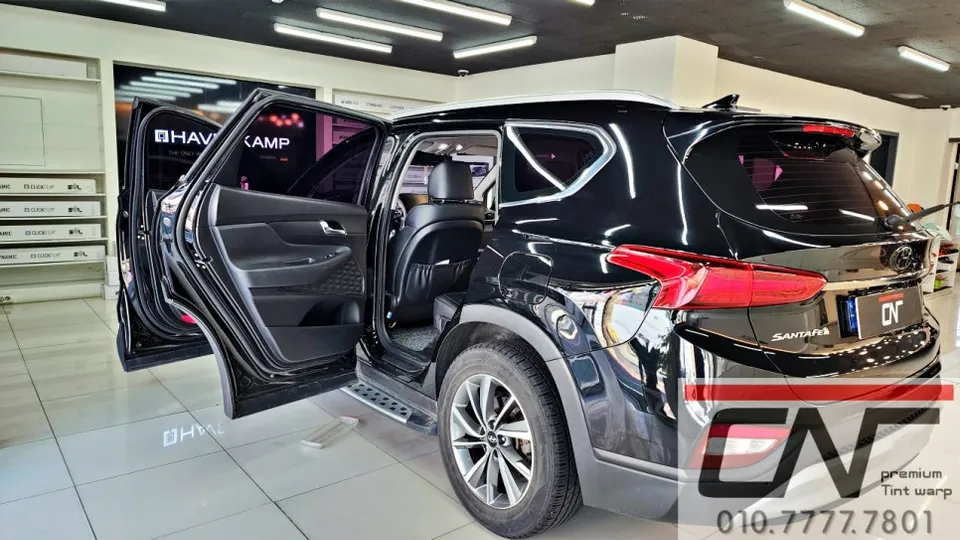 Hyundai Santa Fe TM window tinting - Hyundai Santa Fe TM Window Tinting Review: Blockforty Viva Sky Bl photo 3