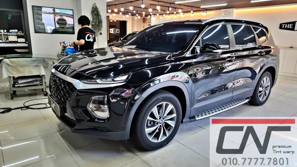 Hyundai Santa Fe TM window tinting - Hyundai Santa Fe TM Window Tinting Review: Blockforty Viva Sky Bl photo 5