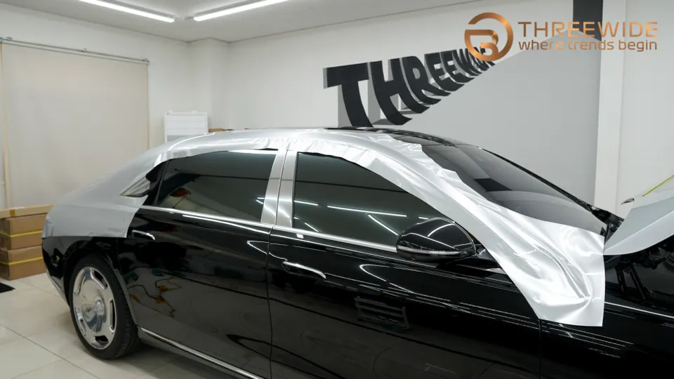 Mercedes-Benz Maybach S580のカーラッピング事例|費用目安・仕上がり 施工写真 3-2